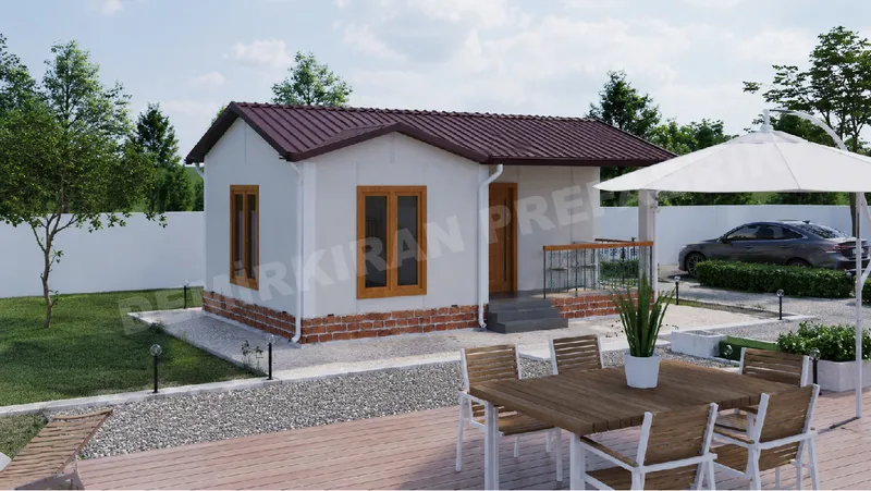 1+1 40 m² Tek Katlı Prefabrik Konut görsel 2