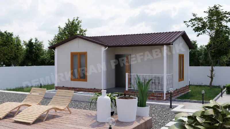 1+1 40 m² Tek Katlı Prefabrik Konut görsel 4