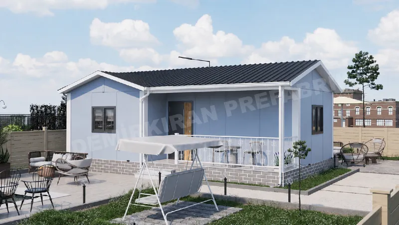1+1 46 m² Tek Katlı Prefabrik Konut görsel 5