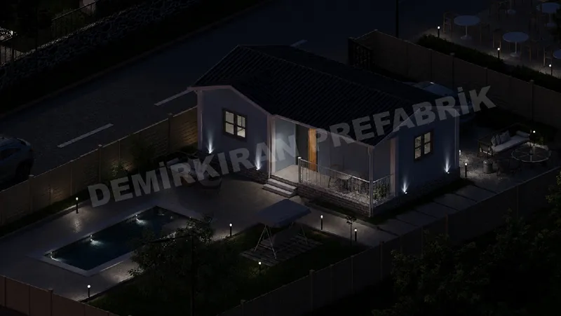 1+1 46 m² Tek Katlı Prefabrik Konut görsel 7