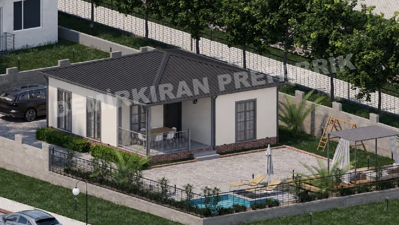 1+1 63 m² Tek Katlı Prefabrik Konut