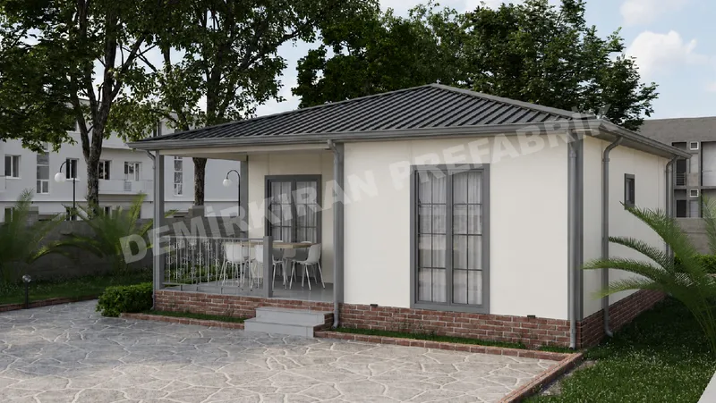 1+1 63 m² Tek Katlı Prefabrik Konut görsel 3