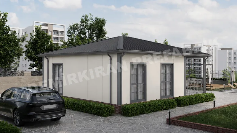 1+1 63 m² Tek Katlı Prefabrik Konut görsel 4