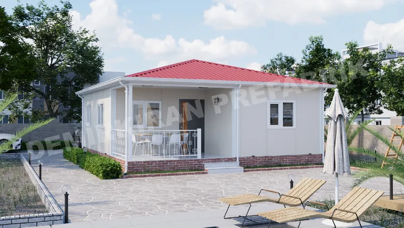 1+1 63 m² Tek Katlı Prefabrik Konut görsel 5