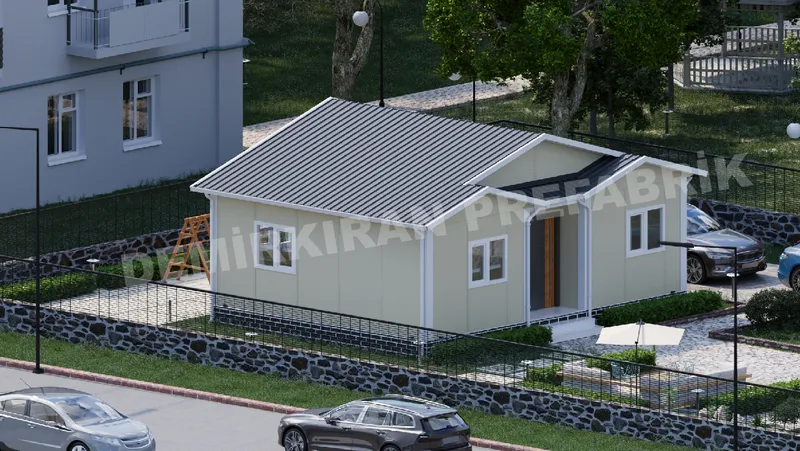 2+1 54 m² Tek Katlı Prefabrik Konut görsel 3