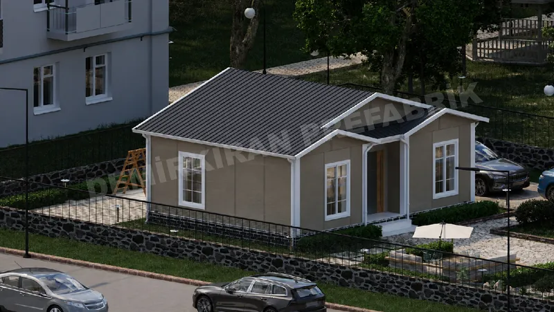 2+1 54 m² Tek Katlı Prefabrik Konut görsel 5