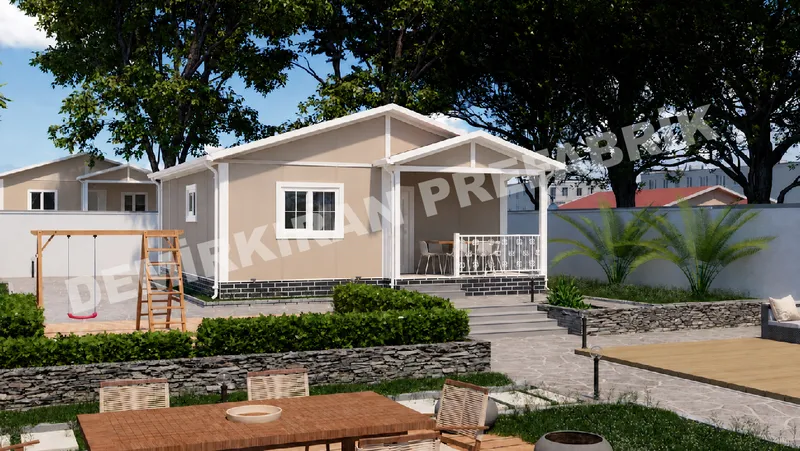 2+1 61 m² Tek Katlı Prefabrik Konut görsel 3
