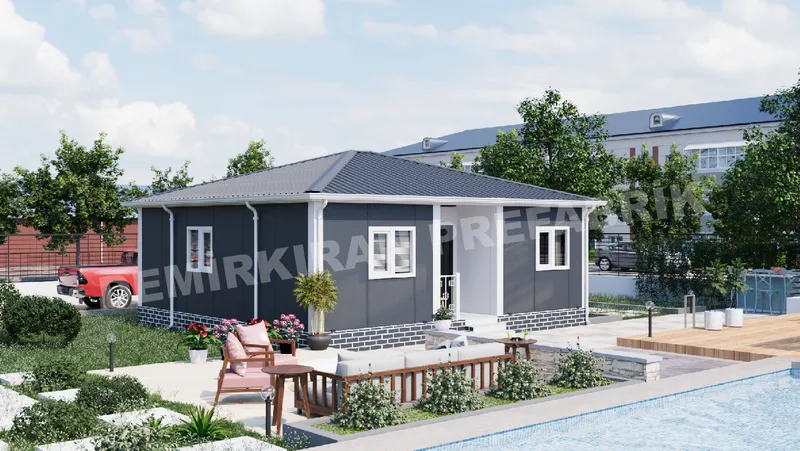 2+1 64 m² Tek Katlı Prefabrik Konut görsel 2