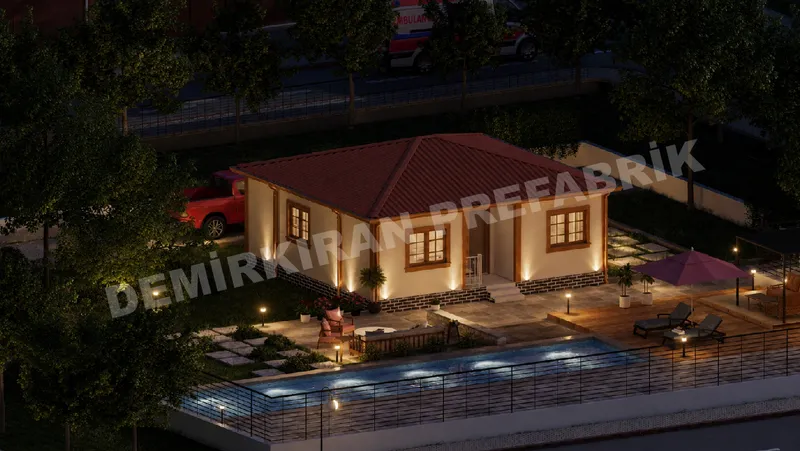 2+1 64 m² Tek Katlı Prefabrik Konut görsel 8