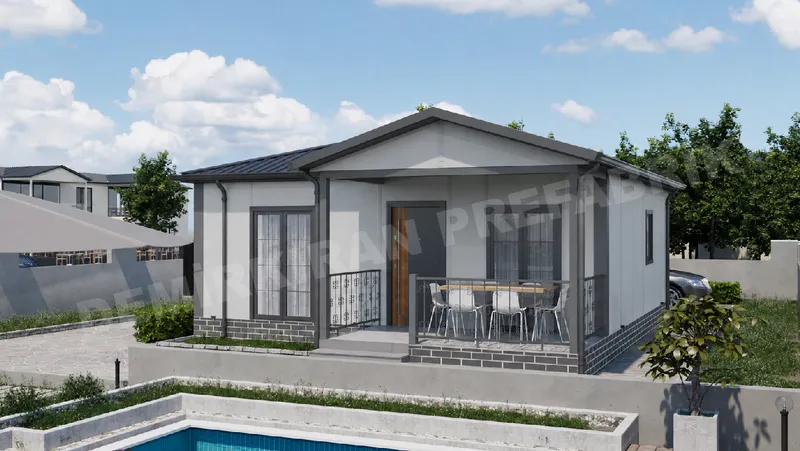 2+1 66 m² Tek Katlı Prefabrik Konut görsel 5