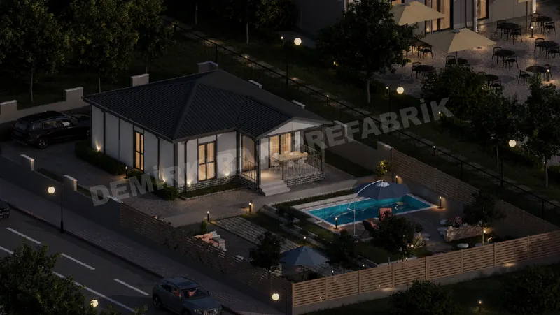 2+1 66 m² Tek Katlı Prefabrik Konut görsel 7