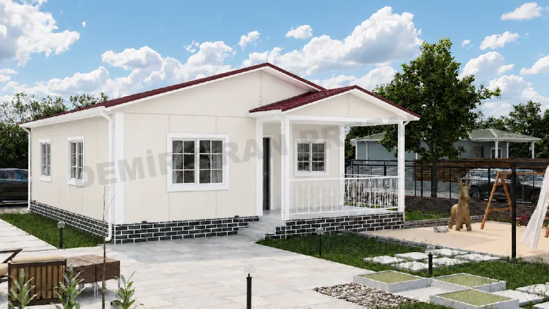 2+1 72 m² Tek Katlı Prefabrik Konut
