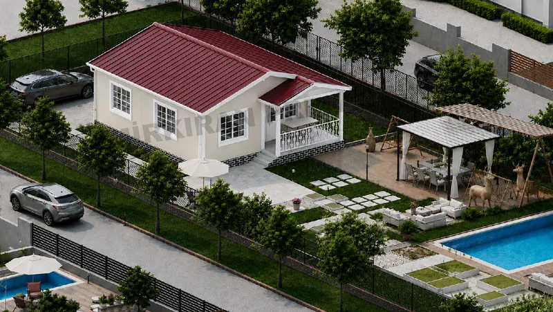 2+1 72 m² Tek Katlı Prefabrik Konut görsel 5