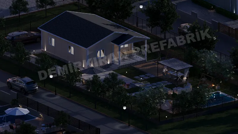 2+1 72 m² Tek Katlı Prefabrik Konut görsel 6